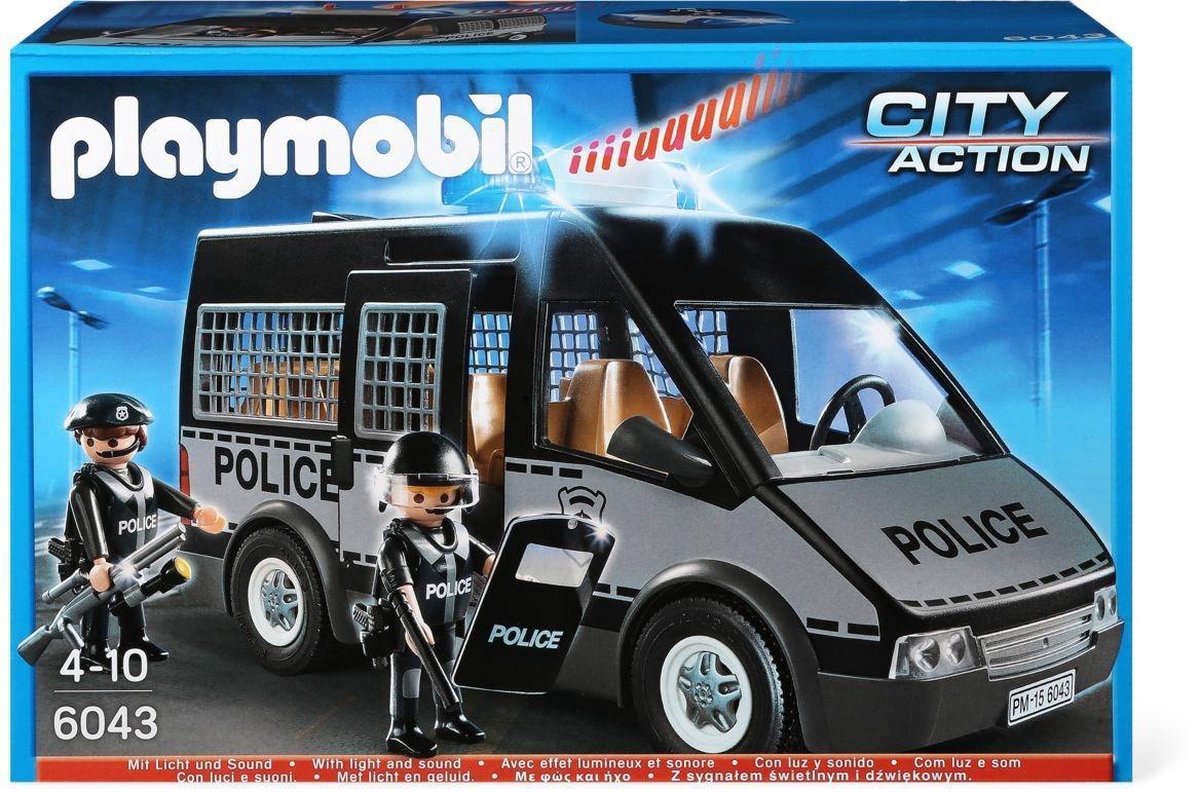 Politie celwagen met licht en geluid - 6043 | bol.com