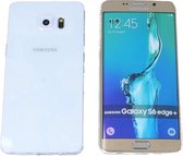 Samsung Galaxy S6 Edge Plus, 0.35mm Ultra Thin Matte Soft Back Skin case Transparant