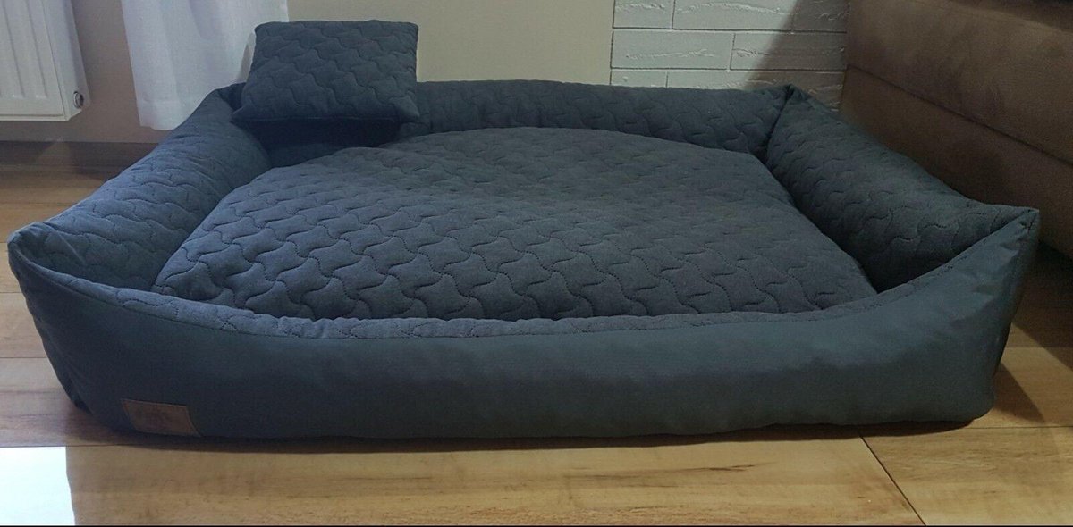 Bol.com Hondenmand antraciet 120x90 cm - wasbaar hondenkussen - waterdicht hondenbed aanbieding