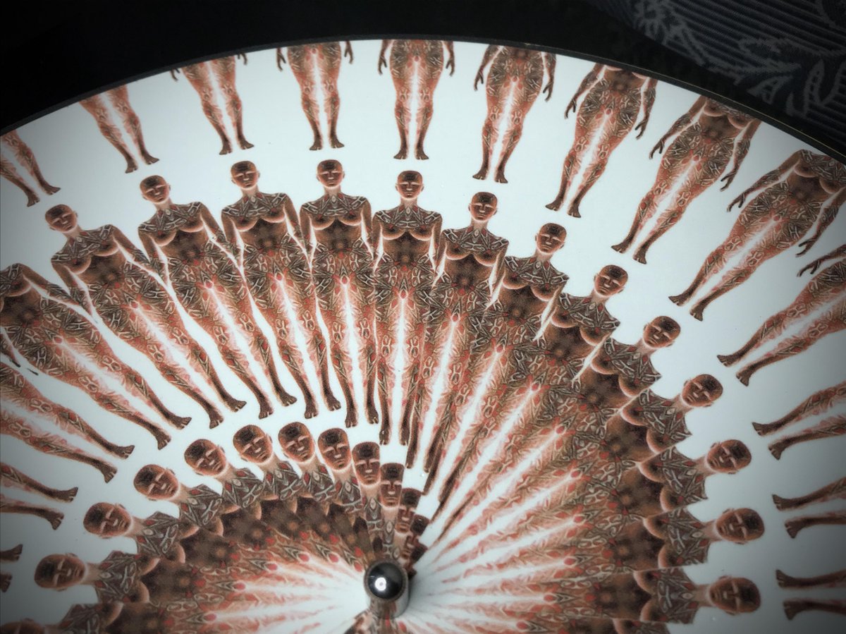 Animated Turntable Slipmat "Tattoo Clone" White