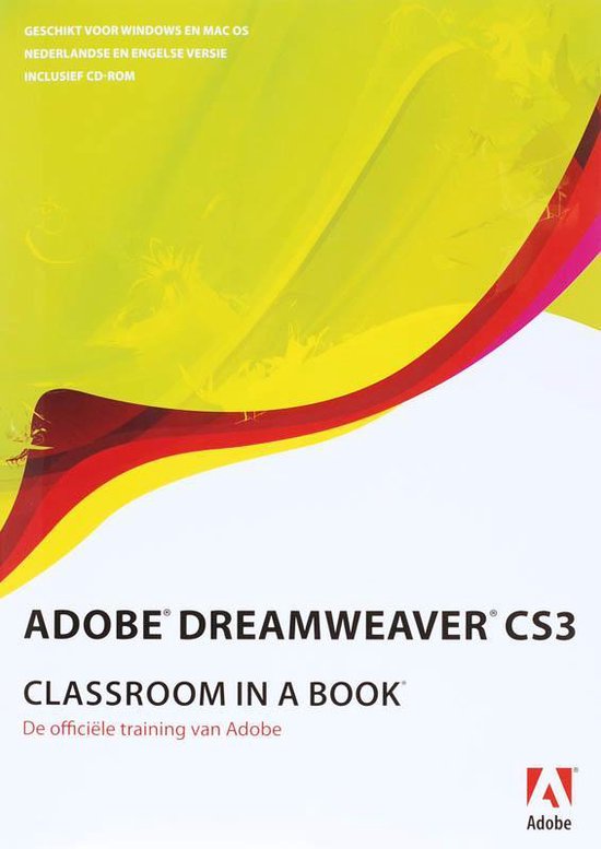Cover van het boek 'Adobe Dreamweaver CS3 Classroom in a Book + CD-ROM' van  Nvt