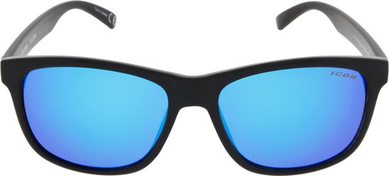 ICON Sport Zonnebril FAZER - Zwart montuur - Blauw spiegelende glazen - GEPOLARISEERD