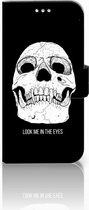Geschikt voor Samsung Galaxy S7 Bookcase Hoesje Skull Eyes