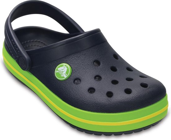Crocs Slippers - Maat 33/34 - Unisex - blauw/groen/wit | bol.com