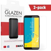 2-pack BMAX geschikt voor Samsung Galaxy J6 Glazen Screenprotector | Beschermglas | Tempered Glass
