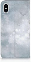 Geschikt voor iPhone Xs Max Uniek Standcase Hoesje Painting Grey