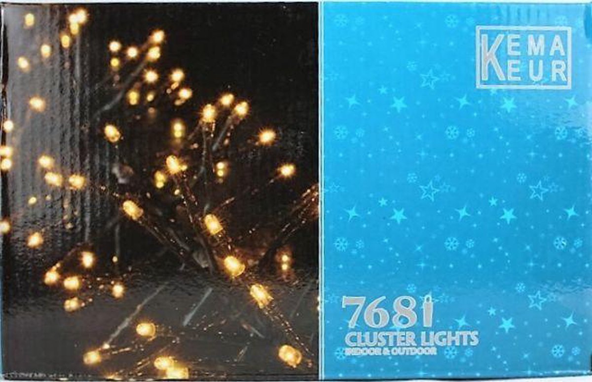 clusterverlichting 768 LED - 9,5 m - Kerstverlichting - Party light -  Cluster - Warm wit | bol.com