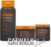 Cantu Men's Hair Care 3-piece Set (3 in 1 /Leave-In Conditioner /Cream Pomade)