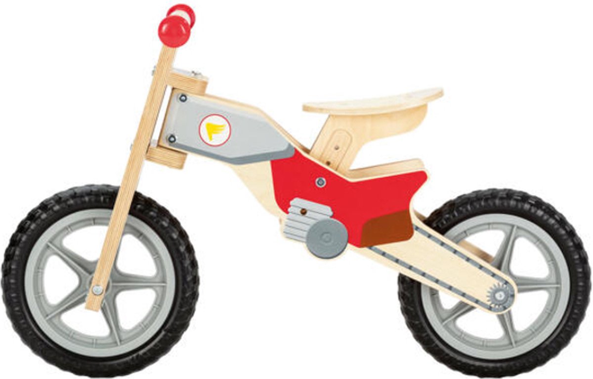 Draisienne Playtive - Vélo enfant en bois - Balance moto -78,5 x 48,5 x  32,5cm | bol