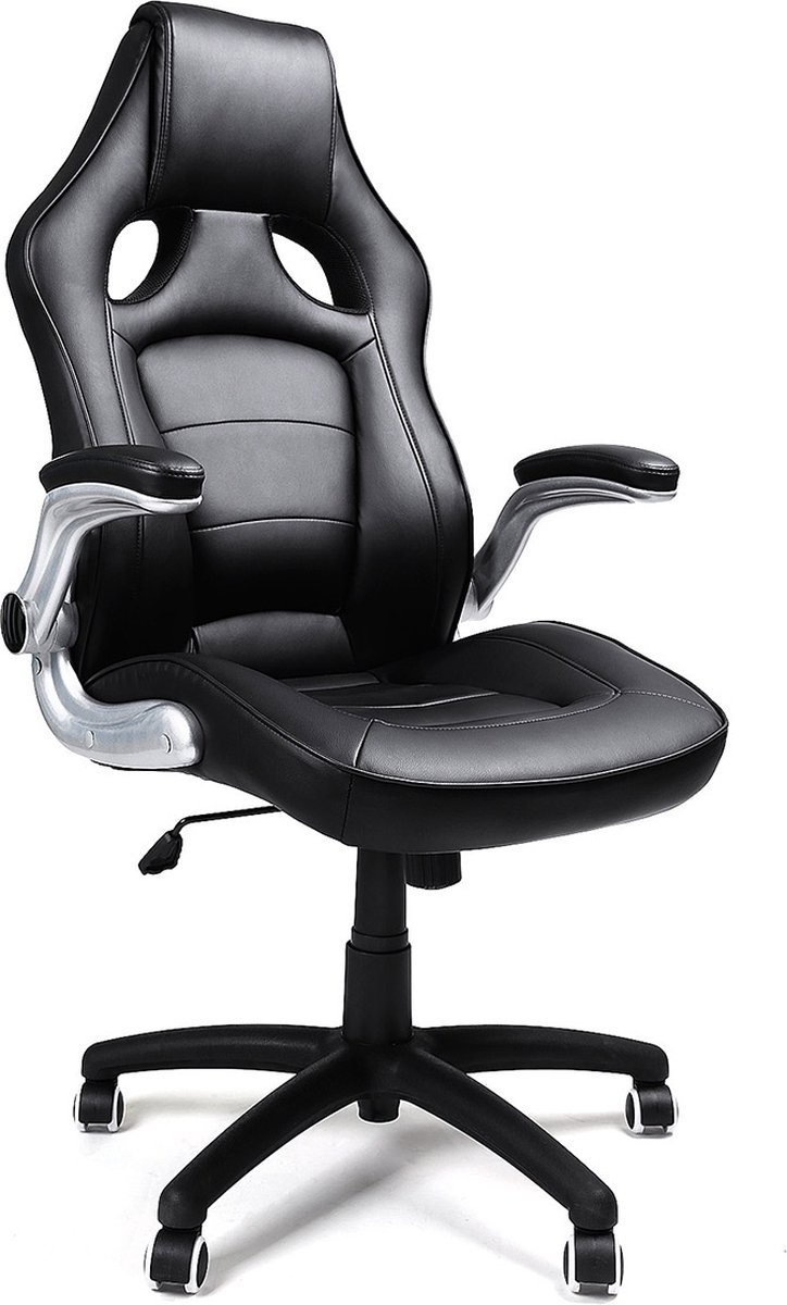 Segenn's bureaustoel - racestoel - gaming stoel - directiestoel - draaistoel PU zwart