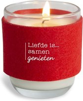 Cosy Candle "Liefde is"