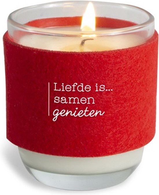 Cosy Candle "Liefde is" bol
