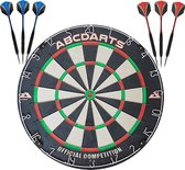 ABCDarts - Professioneel Dartbord - incl. 2 sets Dartpijlen