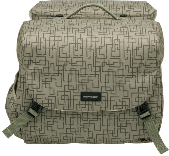 New Looxs Ivy Mondi Joy Dubbele Fietstas MIK - 38 liter - Walnoot Ivy grijs groen van New Looxs — afbeelding 2