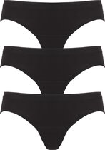 ten Cate  Basic women bikini slips (3-pack) - dames slips lage taille - zwart -  Maat: XL