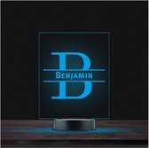 Led Lamp Met Naam - RGB 7 Kleuren - Benjamin
