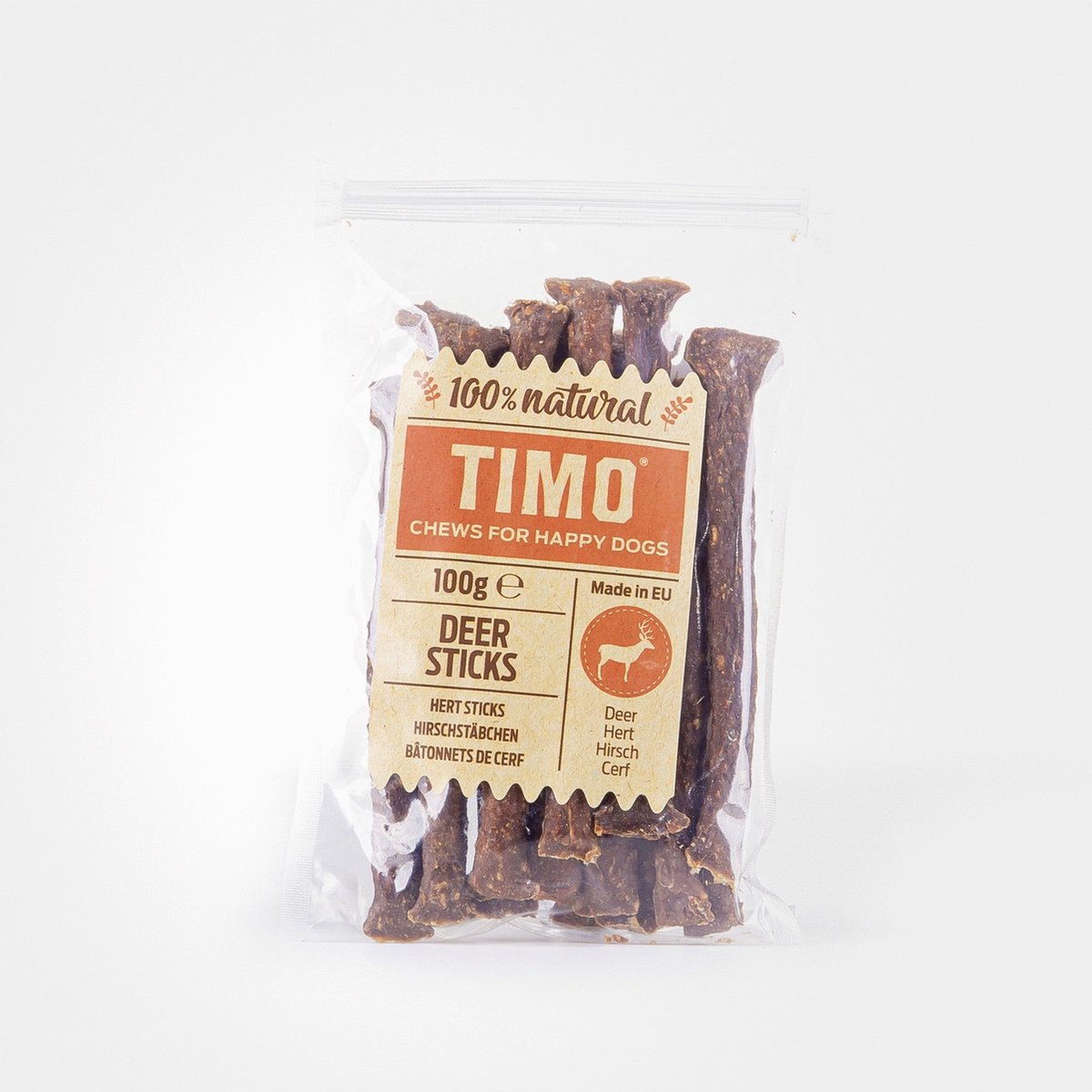 Timo Sticks 100 g - Hondensnacks - Hert