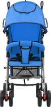 2-in-1 opvouwbare kinderwagen/buggy blauw staal