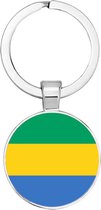 Akyol - Gabon Sleutelhanger - Gabon - Toeristen - Must go - Gabon travel guide - Accessoires - Liefde - Cadeau - Gift - Geschenk - 2,5 x 2,5 CM