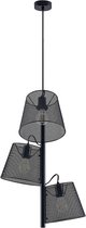 Lindby - hanglamp - 3 lichts - staal - H: 65 cm - E27