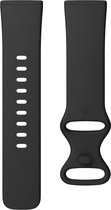 Fitbit Versa 3/Sense - Siliconen infinity bandje - Small - Zwart