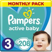 Boîte mensuelle Pampers Taille 3 - 208 couches