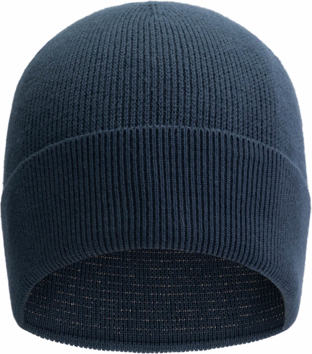 Skafit Casual muts met zilvergaren one size - navy - koude oren - koud hoofd - wonden aan het hoofd - Raynaud - eczeem - antibacterieel - verbetert de bloedcirculatie