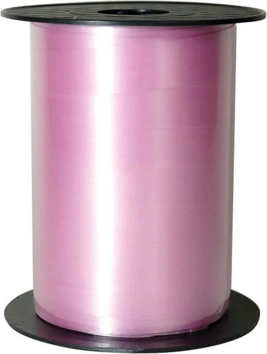 Amscan Ballonlint Pastel 15 Mm Polyester 100 Meter Roze