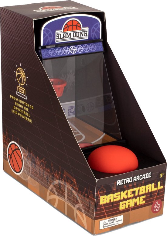 Thumbnail van een extra afbeelding van het spel Orb Retro-basketbalmachine Slam Dunk Arcade Paars/oranje