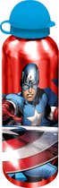 Marvel Thermosfles Captain America 500 Ml Aluminium Rood