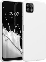 kwmobile telefoonhoesje voor Samsung Galaxy A22 5G - Hoesje voor smartphone - Back cover in mat wit