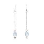 Di Lusso - Oorhangers Rouen - Swarovski Crystals - Zilver 925 - Dames - 55 mm