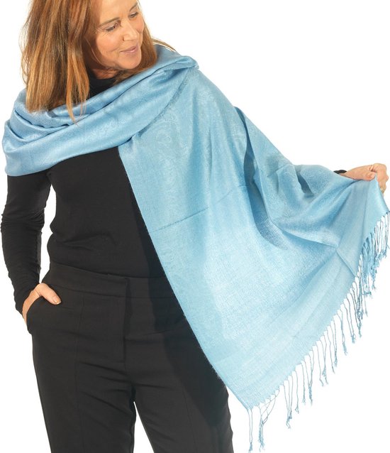 PashminaShine -Sjaal-zacht als Kashmir-zijde lichte sjaal