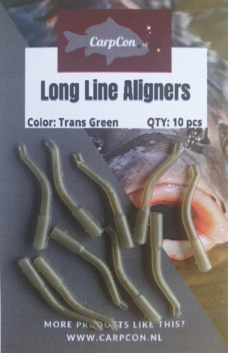Long Line Aligners - Green - 10 stuks - Karper Rigmateriaal - Karper Vissen Onderlijnmateriaal - CarpCon