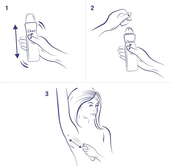 Dove Original Anti-transpirant Spray Vrouw - 6 x 150 ml - Voordeelverpakking