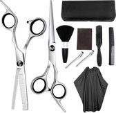 La Aster - Kappersset - Scharenset - Kapperschaar - Uitdunschaar - 10 Stuks - Professional Hair Scissors Set