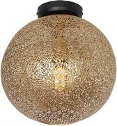 Oronero Plafondlamp bol d: 30cm goud / goud - Modern - Freelight - 2 jaar garantie