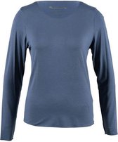 River Woods T-shirt in viscose met ronde hals in blauw