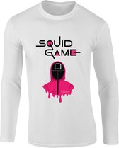 Squid Game -Squid Game T-shirt Lange mouw - T-shirt Long Sleeve - Maat XL - Geïnspireerd door Squid Game