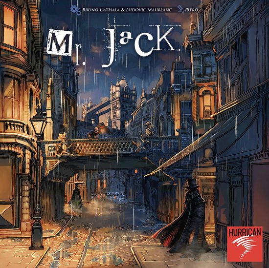 Thumbnail van een extra afbeelding van het spel Mr.Jack Londen bordspel, 2 spelers Hurrican Games