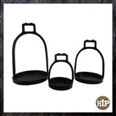 Hip-Wonen.nl - Stijgbeugel Set van 3 zwart DECO - Decoratie - Accessoires
