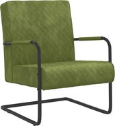 Fauteuil lichtgroen fluweel 64x77x82 cm