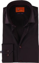 Suitable - Overhemd SF Aubergine - 40 - Heren - Slim-fit