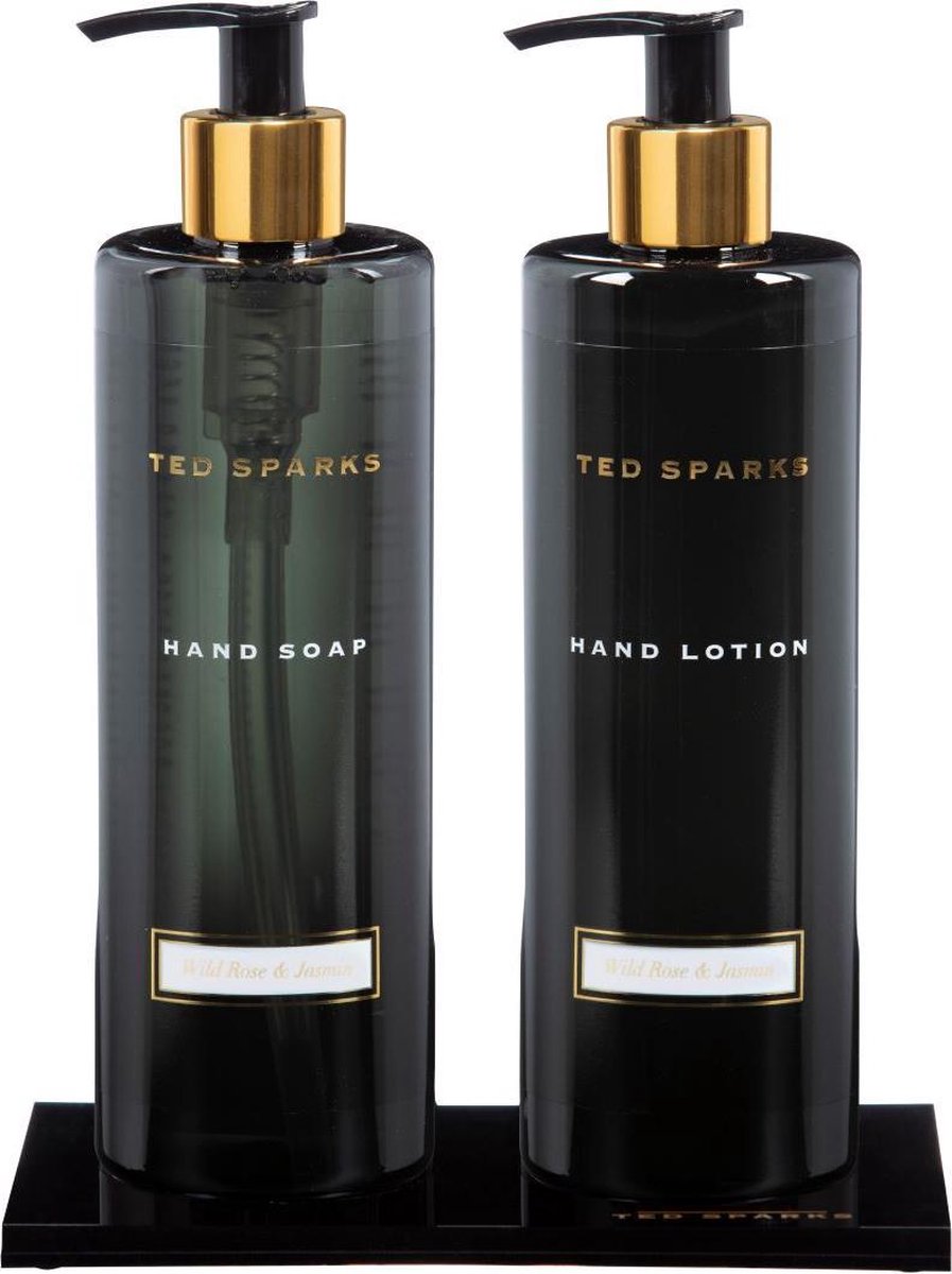 Ted Sparks - Handverzorging Geschenkset - Handzeep & Handlotion - Wild Rose  & Jasmin | bol