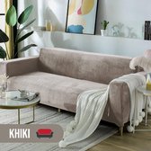 Velvet Bankhoes | Sofa cover | Meubelhoes | Bank hoes | Zetel hoes | Bank beschermer | 3-zits | Champagne| 185 - 235cm