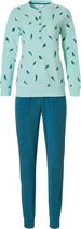 Dames badstof pyjama Pastunette 20212-144-4 - Turqoise - 38