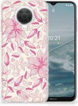 Smartphone hoesje Nokia G20 | G10 Silicone Case Roze Bloemen