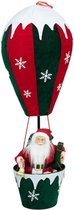 Mega Kerstman - Kerstman 110cm - Opvouwbaar - Kerstman luchtballon - Kerstman - Luchtballon kerstman - Santa Claus - Hot air balloon - Kerstversiering - Mega luxe kerstversiering -