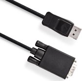 DisplayPort naar VGA kabel - 1920 x 1080 - 2 meter - Zwart - Allteq