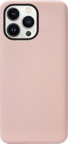 ADEL Premium Siliconen Back Cover Softcase Hoesje Geschikt voor iPhone 13 Pro - Lichtroze